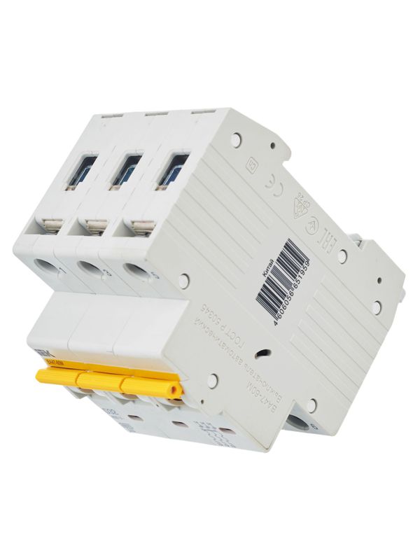  Выключатель автоматический модульный 3п D 32А 6кА ВА47-60M KARAT IEK MVA31-3-032-D фото в каталоге от BTSprom.by