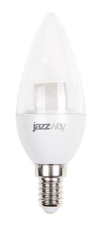 лампа светодиодная pled-sp cl 7вт c37 свеча 3000к тепл. бел. e14 540лм 230в jazzway 2853097 от BTSprom.by