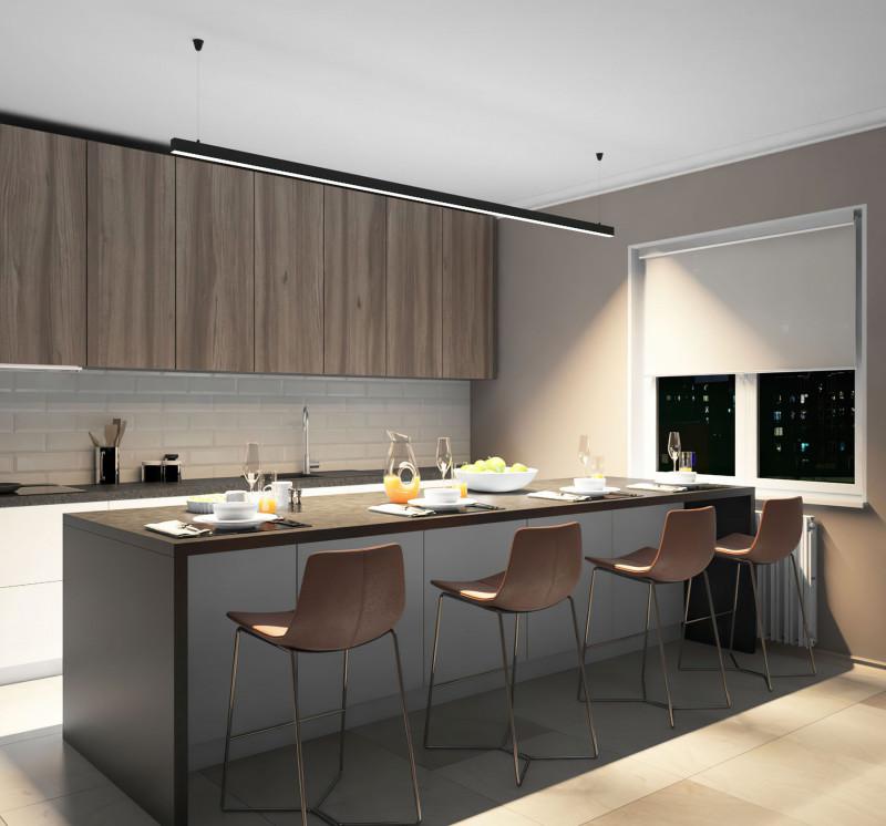  Светильник 62Вт 4000К 2500мм линейный черн. DENKIRS 613665 фото в каталоге от BTSprom.by