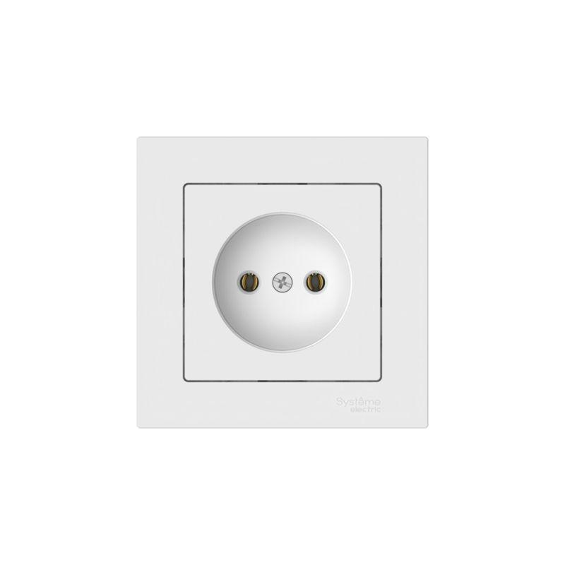  Розетка AtlasDesign 16А без заземл. быстрозажим. клем. в сборе бел. SE ATN000140S фото в каталоге от BTSprom.by