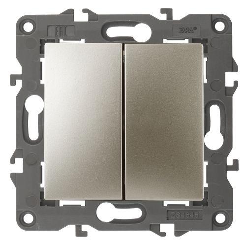 переключатель перекрестный 2-кл. elegance 14-1112-04 250в 10ах шампань эра б0065307 от BTSprom.by