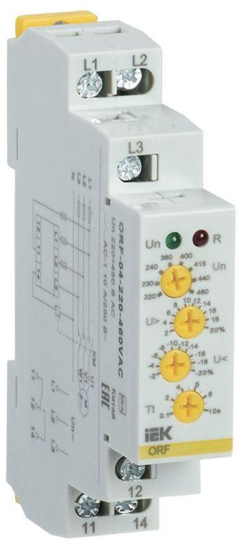 реле фаз orf 04 3ф 220-460в ac iek orf-04-220-460vac от BTSprom.by