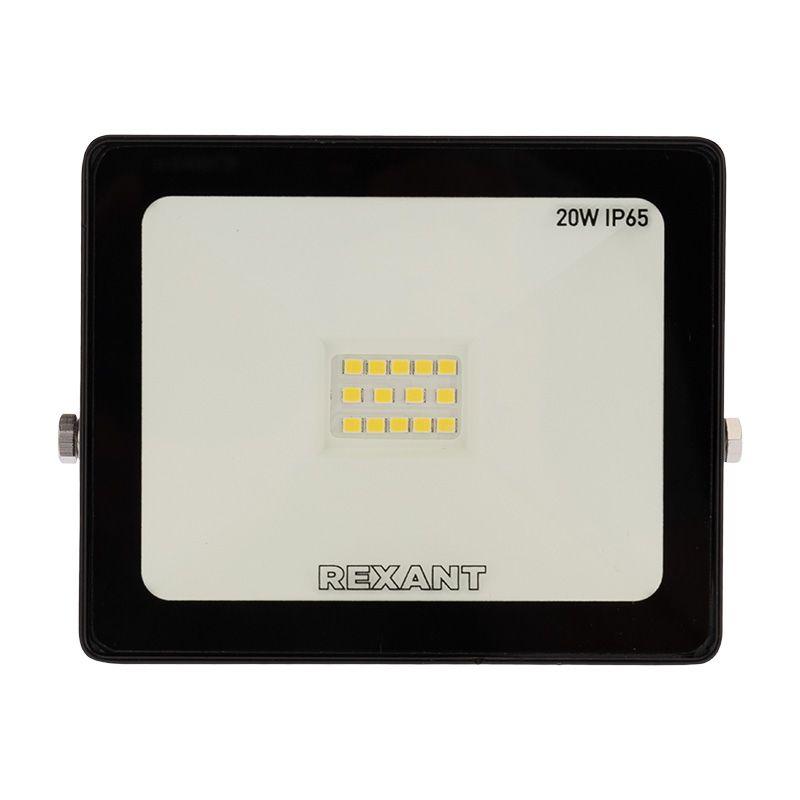  Прожектор светодиодный 20Вт 200-260В IP65 1600лм 6500К хол. бел. Rexant 605-002 фото в каталоге от BTSprom.by
