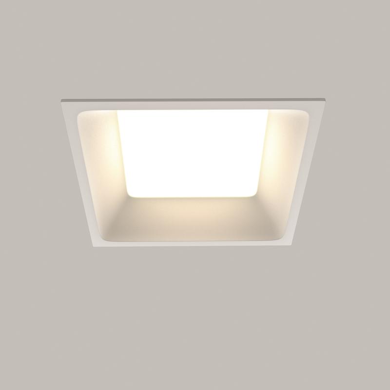  Светильник Okno 12Вт 3000-4000-6000К IP44 100град. встраив. Maytoni DL056-12W3-4-6K-W фото в каталоге от BTSprom.by