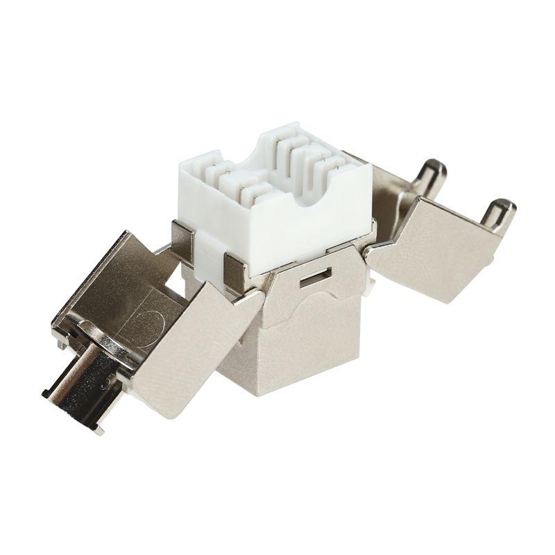  Модуль Keystone Jack RJ-45(8P8C) FTP экранир. кат.6A тип 180град. самозажимной PRO Rexant 02-0361 фото в каталоге от BTSprom.by