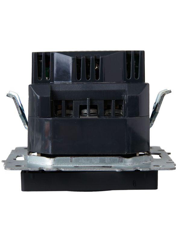  Розетка BRITE РЮш11-1-БрГ 16А с USB A+C 18Вт с заземл. защ. шторки механизм графит IEK BR-R14-16-U22-018-K53 фото в каталоге от BTSprom.by