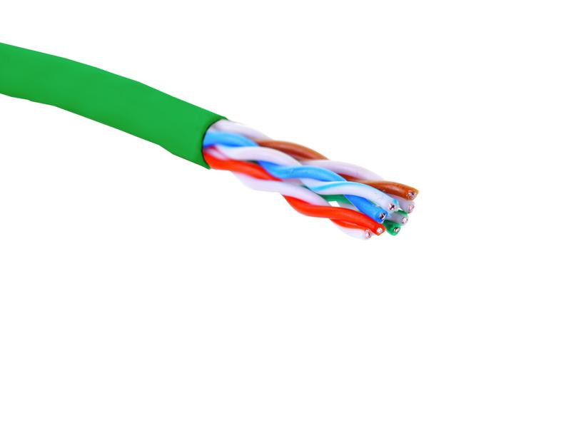 кабель u/utp кат.5e 4 пары 24 awg нгa-hf внутр. прокладки зел. коробка (305м) eurolan 19c-u5-12gr-b305 от BTSprom.by