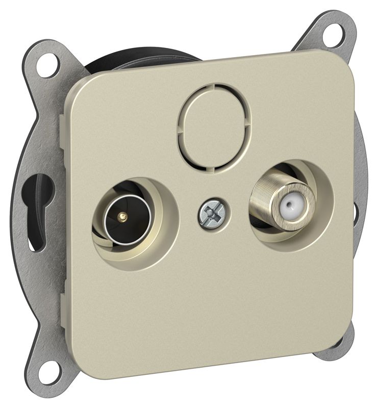 розетка оконечная tv/sat 2-м сп flite ртвс-2-1-1-флш экранир. механизм шампань iek fi-af23-o-k37 от BTSprom.by