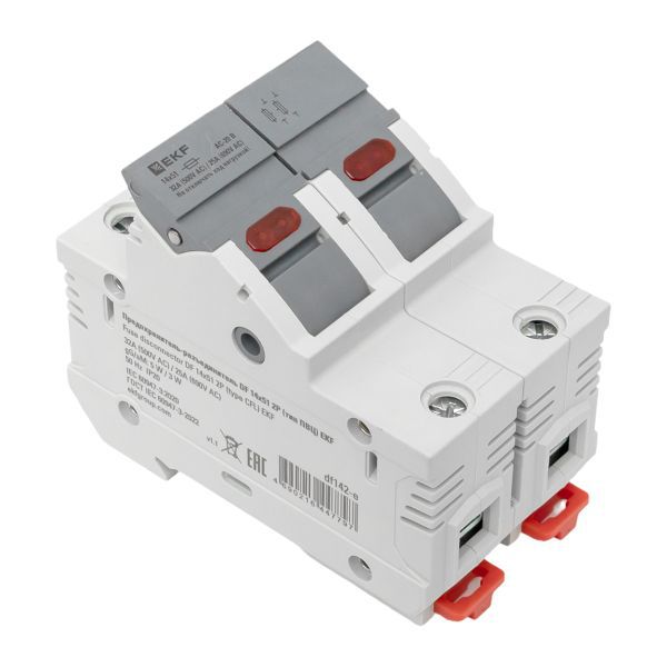  Предохранитель-разъединитель DF 14х51 2п (тип ПВЦ) EKF df142-e фото в каталоге от BTSprom.by