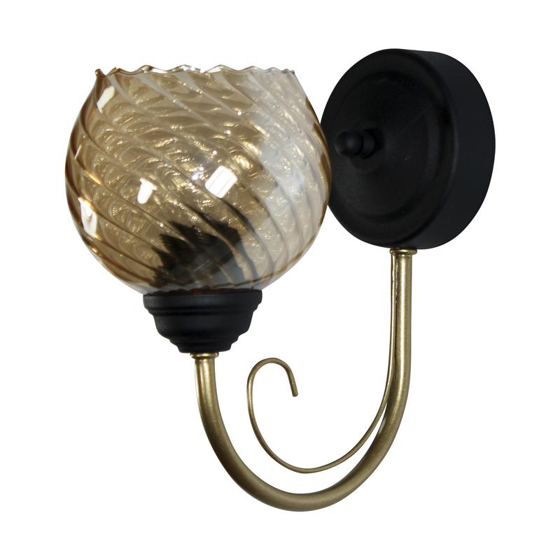 светильник "берта" 511 (плафон 8633) нбб 01-60-156 e27 (им) настен. черн. муар./зол. элетех 1005405446 от BTSprom.by