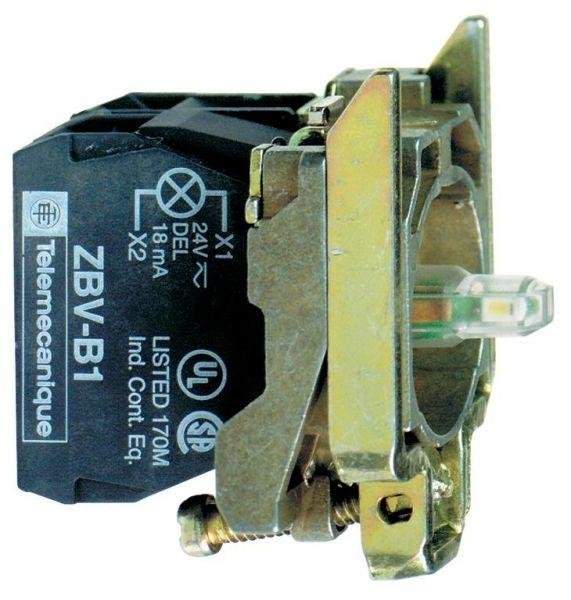 корпус кнопки 22мм 24v с подсветкой sche zb4bw0b31 от BTSprom.by