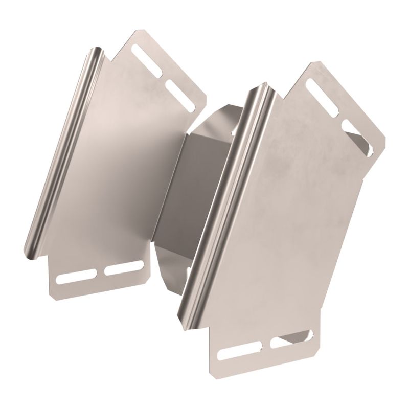 Угол для лотка вертикальный внешний 90град. 200х100 с крышкой Стандарт INOX (AISI 409) Промрукав PR16.3056 от BTSprom.by