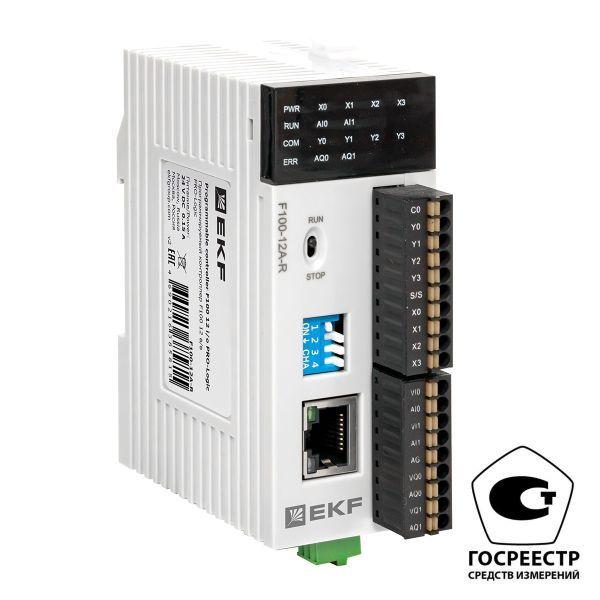 контроллер программируемый f100 12 в/в pro-logic (с поверкой) ekf f100-12a-r-v от BTSprom.by