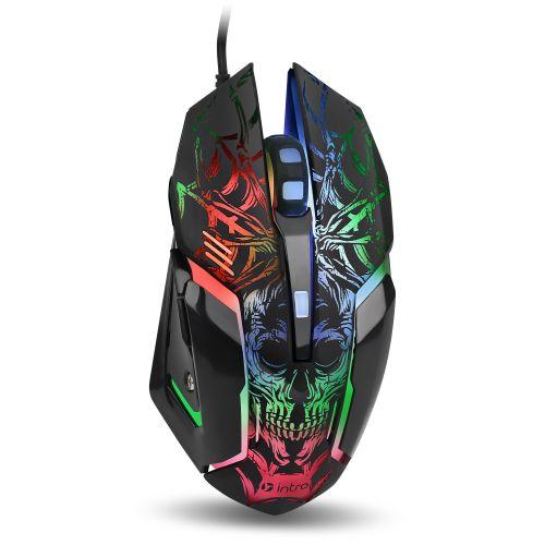 мышь mg450 игровая проводная 1200-3600dpi черн. intro б0056133 от BTSprom.by