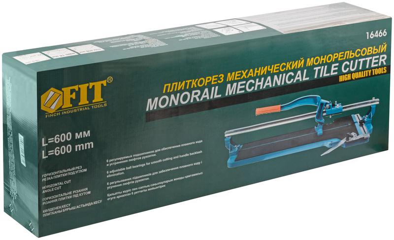  Плиткорез на подшипникахмонорельсовый профи 600мм FIT 16466 фото в каталоге от BTSprom.by