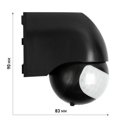  Датчик движения инфракрасн. настен. MD 011 1200Вт 180град. IP44 черн. Эра Б0066991 фото в каталоге от BTSprom.by