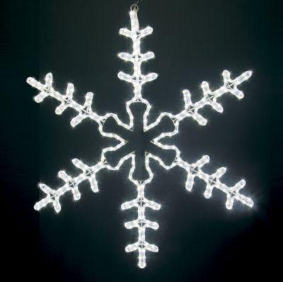 фигура светодиодная "большая снежинка" 95х95см led бел. 40вт ip65 neon-night 501-333 от BTSprom.by