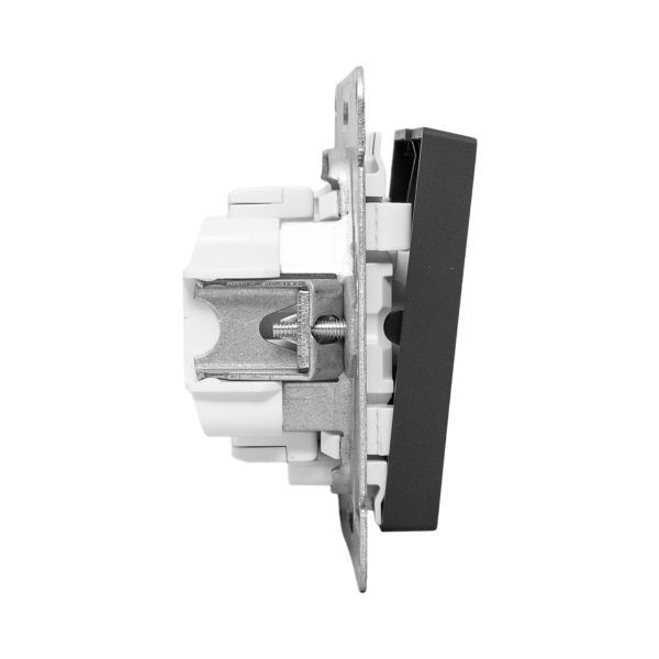  Выключатель 2-кл. СП Эпика с подсветкой механизм черн. EKF UP1-SWB-24 фото в каталоге от BTSprom.by