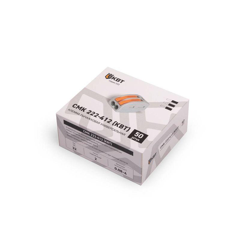  Клемма универсальная СМК 222-412 КВТ 87632 фото в каталоге от BTSprom.by