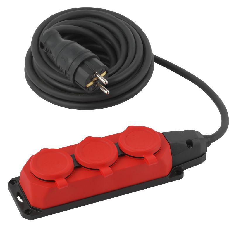 удлинитель 3х5м с заземл. ip44 кг 3х1.5 каучук uk-3e-3x1.5-5m-ip44(kg) эра б0057579 от BTSprom.by