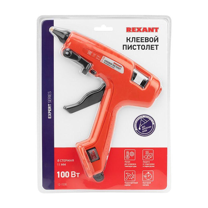  Пистолет клеевой 100Вт ЭКСПЕРТ (блист.) Rexant 12-1530 фото в каталоге от BTSprom.by