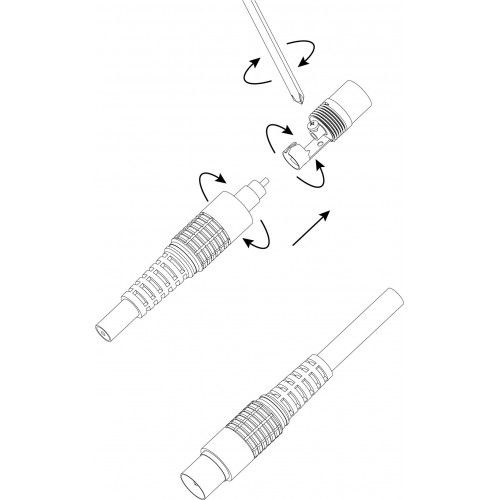  Разъем R-TV05 штекер TV без пайки цвет черн. ЭРА Б0048306 фото в каталоге от BTSprom.by