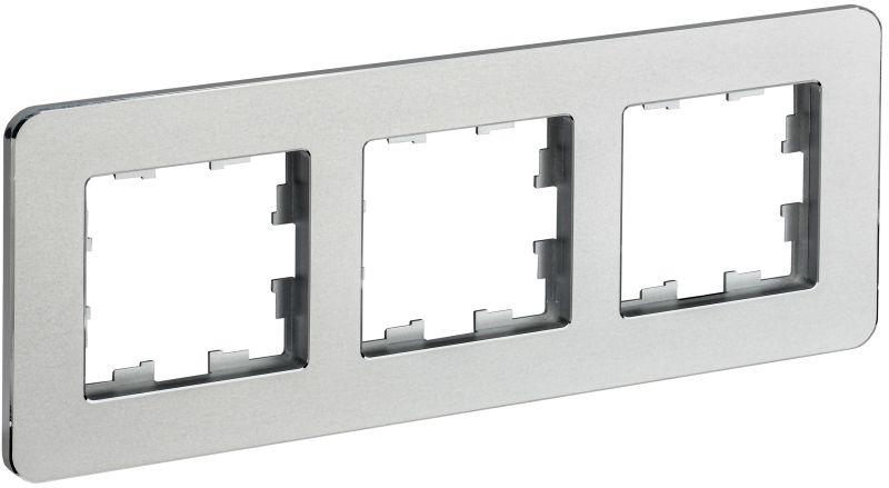 рамка 3-м brite ру-3-1-бр метал. алюм. re iek br-m32-m-01-k47 от BTSprom.by