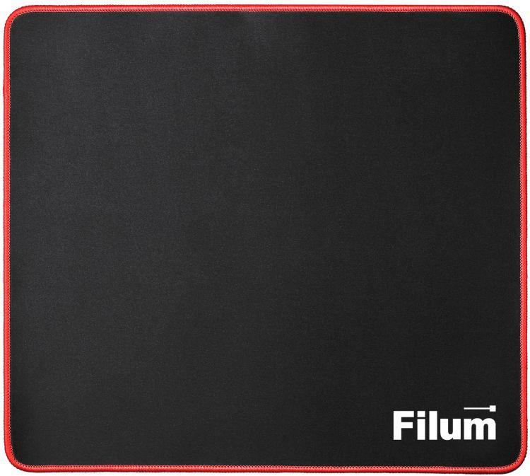 коврик для мыши размер s 250х200х3мм оверлок ткань + резина черн. filum fl-mp-s-game от BTSprom.by
