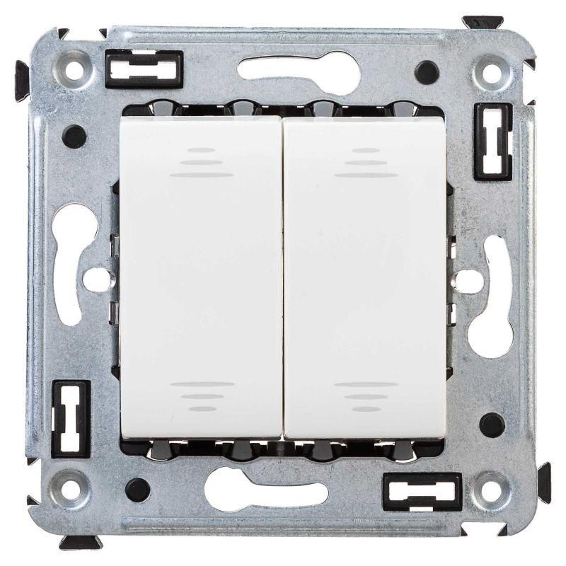 переключатель 2-кл. 2мод. сп avanti "белое облако" 16а ip20 бел. dkc 4400114 от BTSprom.by