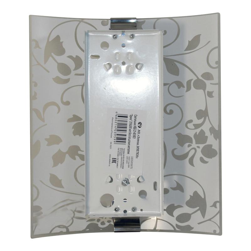  Светильник НББ 21-60 М21 "Эрика" 210х245 матов. бел./клипсы штамп метал. (инд. упак.) Элетех 1005205675 фото в каталоге от BTSprom.by