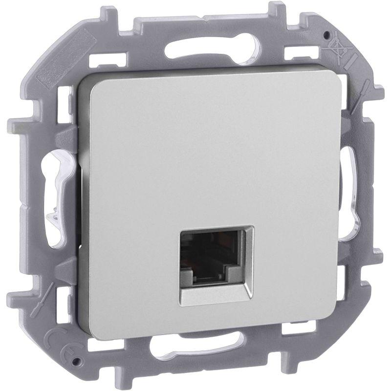 розетка компьютерная inspiria rj45 кат.6 utp механизм алюм. iek 673832 от BTSprom.by