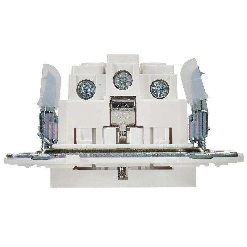  Розетка SKANDY 16А с заземл. без защ. шторок SK-R05W арктич. бел. IEK SK-R11-16-K01 фото в каталоге от BTSprom.by