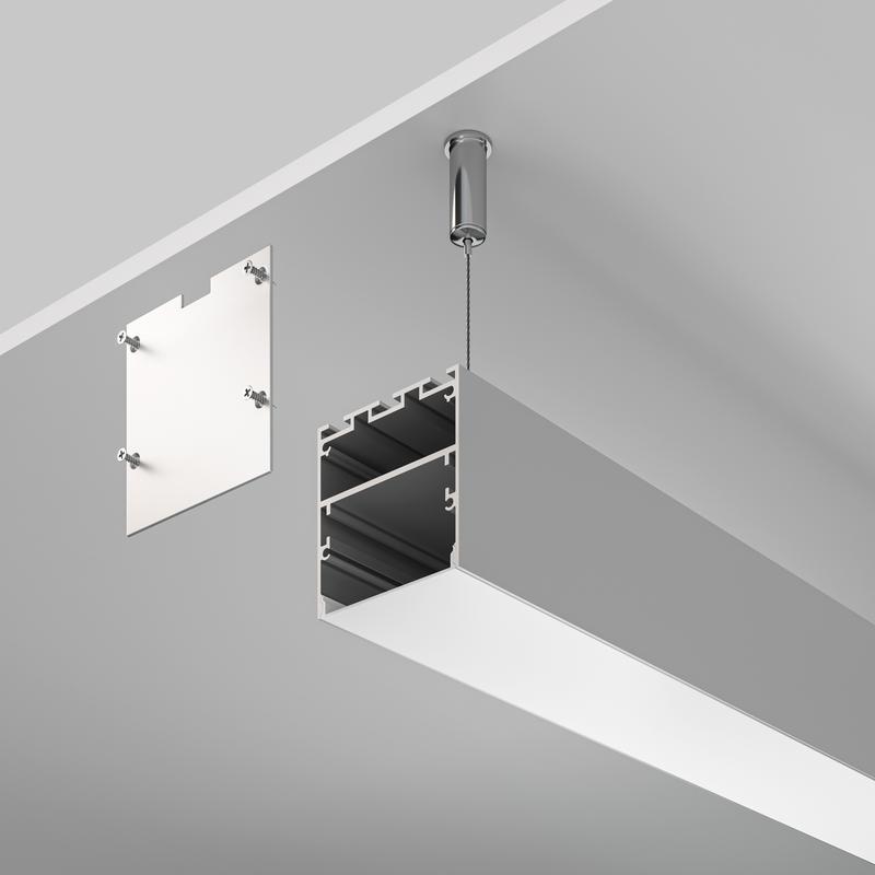  Профиль накладной/подвесной 50х50 алюм. Maytoni ALM-5050-S-2M фото в каталоге от BTSprom.by