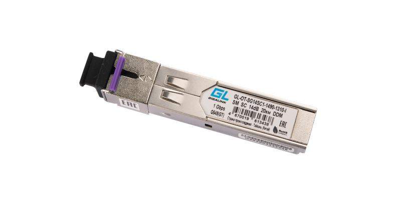 модуль промышленный sfp wdm 1гбит/с одно волокно sm sc tx:1490/rx:1310нм ddm 14дб до 20км -40град.c nikomax gl-ot-sg14sc1-1490-1310-i от BTSprom.by