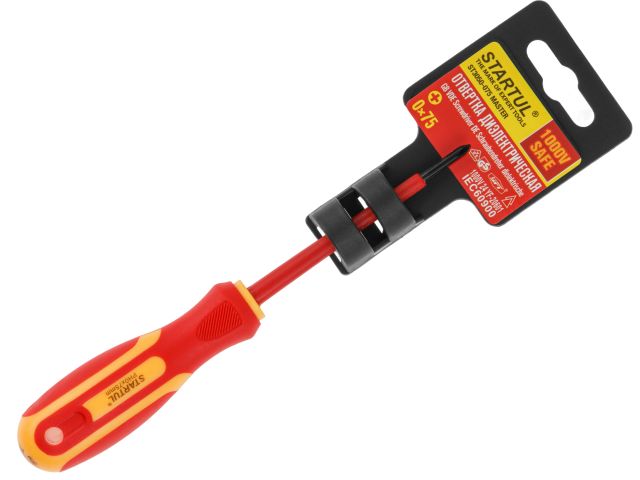 отвертка "+" №0 75мм диэлектрическая ph startul master (st3050-075) (крестовая phillips) st3050-075 от BTSprom.by
