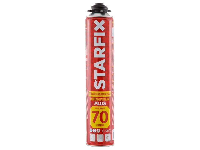 пена монтажная профессиональная всесезонная starfix foam pro plus 70 (890мл) (выход пены до 70 литров) sm-65524-1 от BTSprom.by