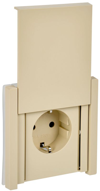 розетка сп forte&piano16а ip44 fp419 с заземл. защ. шторки с крышкой безвинт. крепл. ваниль iek fp-r16-16-1-44-k10 от BTSprom.by