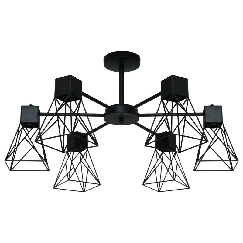 светильник "дельта" 161 нпб 01-6х60-118 е27 иу черн. муар элетех 1005404785 от BTSprom.by