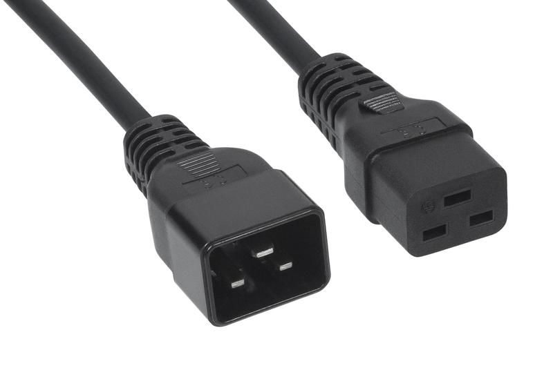 кабель питания iec 320 c19-iec 320 c20 (3х1.5) pc-iec19-iec20-3m 16а прямая вилка 3м cabeus 9555c от BTSprom.by