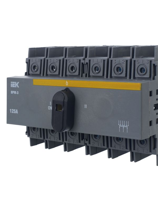  Выключатель-разъединитель модульный 3п 125А ВРМ-3 KARAT IEK MVR30-3-125 фото в каталоге от BTSprom.by