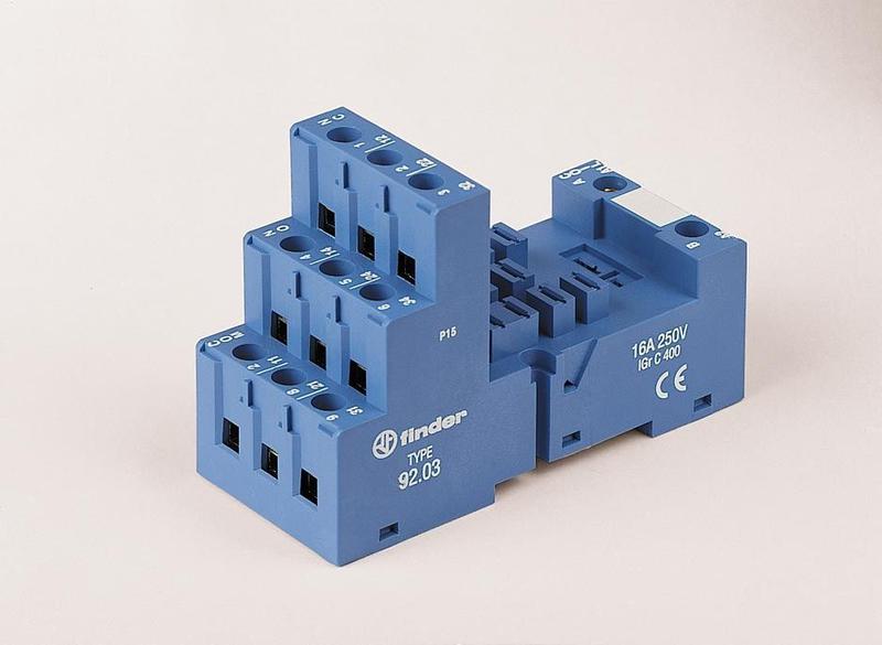 розетка с винт. клеммами для реле 62.32 62.33 металл. клипса 092.7 finder 9203sma от BTSprom.by