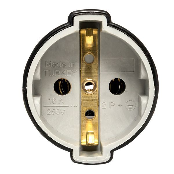  Гнездо штепсельное с заземл. черн. 16А 250В PROxima EKF ASG16-30-r фото в каталоге от BTSprom.by