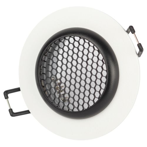  Светильник KL109 MR16 GU5.3 встраив. алюм. WH/BK бел./черн. матов. ЭРА Б0061828 фото в каталоге от BTSprom.by