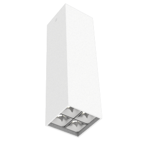 светильник светодиодный dl-box reflect multi 2х2 14вт 4000к 80х80х300 накладной 36град. ral9003 бел. муар varton v1-r0-00255-20l36-2001440 от BTSprom.by
