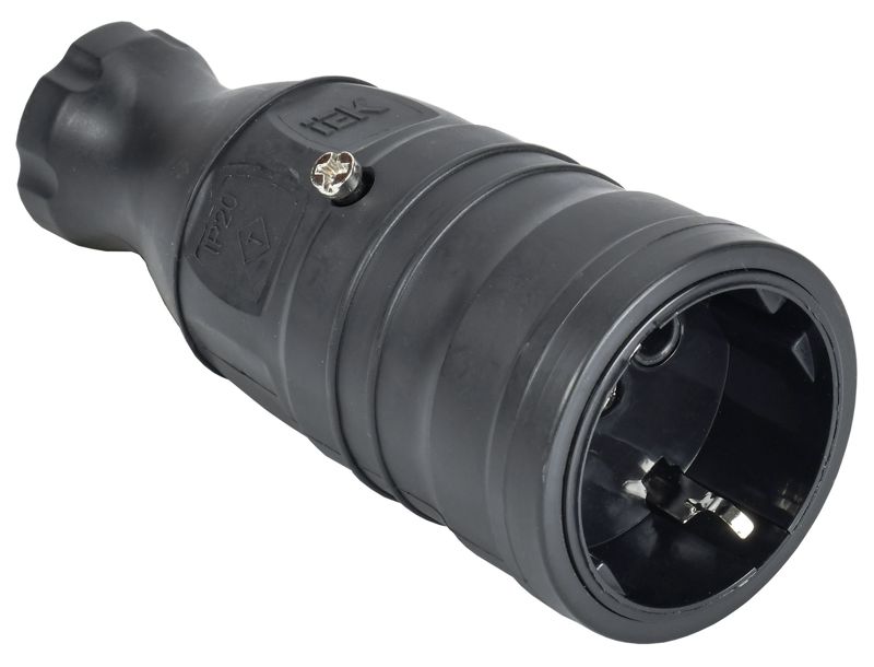 розетка переносная omega рбп14-1-0м ip20 черн. iek om-kr20-16-20-p1-00-k02 от BTSprom.by