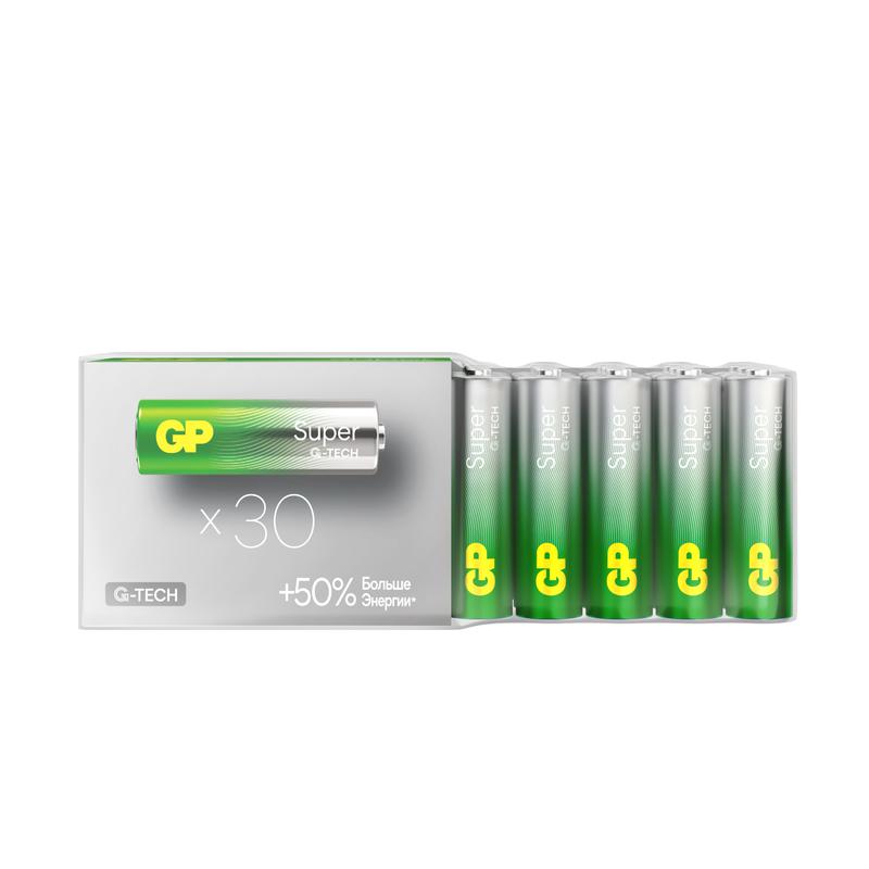 элемент питания алкалиновый aa/lr6 1.5в super alkaline (уп.30шт) gp 1209 от BTSprom.by