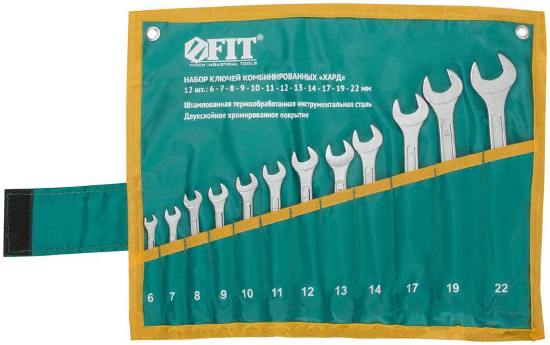  Ключ комбинированные в нейлоновом чехле "Хард" набор 12шт (6-22мм) FIT 63422 фото в каталоге от BTSprom.by