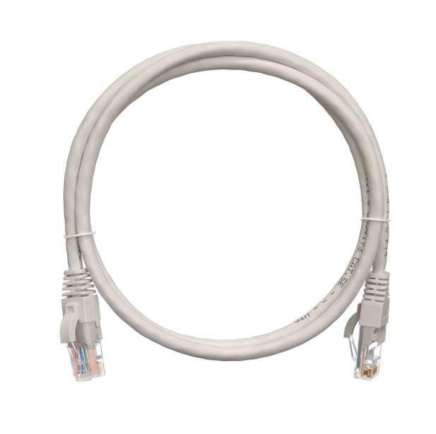 шнур коммутационный кат.5e (класс d) u/utp 4 пары 24 awg (7х0.205мм) 100мгц 2хrj45 (8p8c) t568b заливной с защитой защелки мж bc чистая медь lszh нг(а)-hfltx сер. (дл.10м) nikomax nmc-pc4ud55b-100-c-gy от BTSprom.by