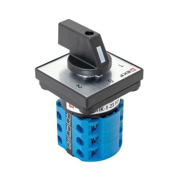  Переключатель кулачковый ПК-1-23 3П 10А "1-0-2" EKF pk-1-23-10 фото в каталоге от BTSprom.by