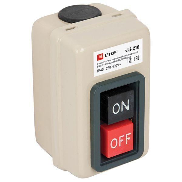 выключатель кнопочный с блокировкой вки-216 3п 10а ip40 proxima ekf vki-216 от BTSprom.by